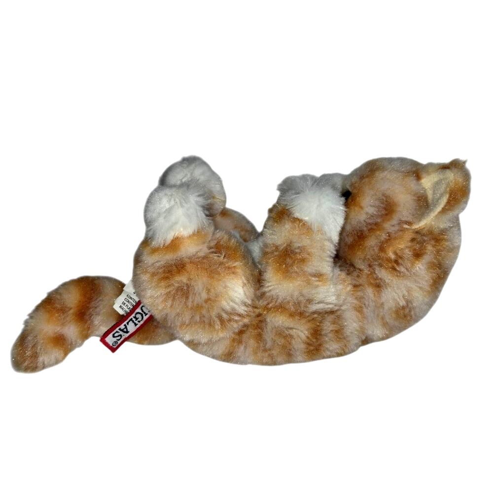 Douglas Small Orange Tabby Cat Playful Pose Soft Striped Fur 10"